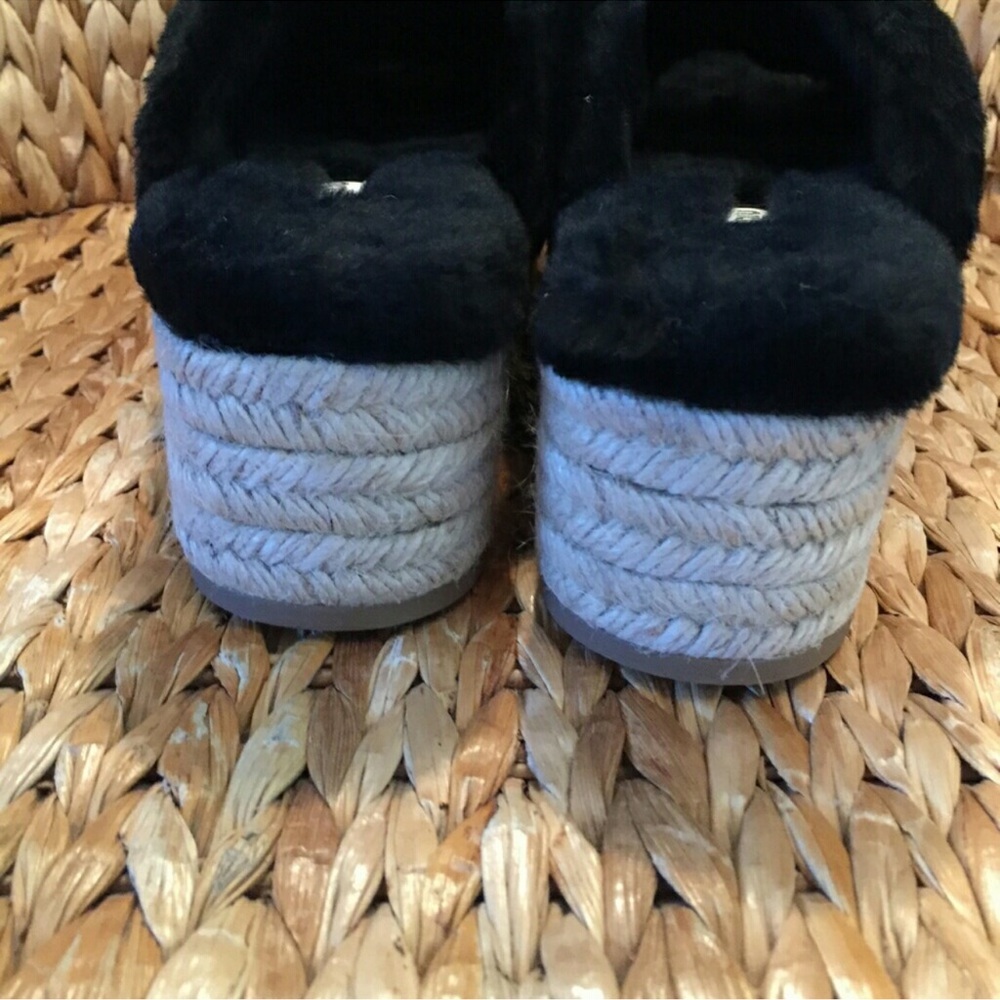 Miu Miu Shearling Platform Slides Size 39.5 - image 3